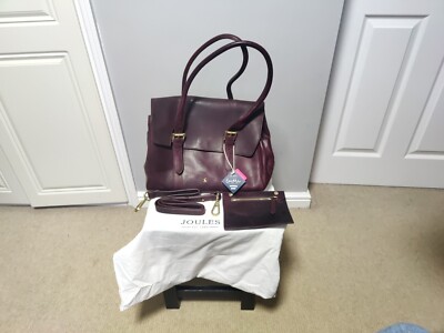 Leather Saddle Joules Oxblood Saddle Bag BNWT Joules Real Leather