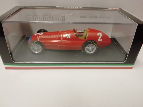 Miniature Brumm Alfa Romeo F1 158 #2 – Vainqueur GP D'Angleterre 1950 (Farina), 1/43 Avec Figurine