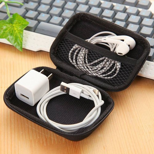 Cable USB Accesorios Electrónicos Bolsa Bolsa Bolsa Organizador Cargador de Viaje Almacenamiento - Imagen 7 de 15