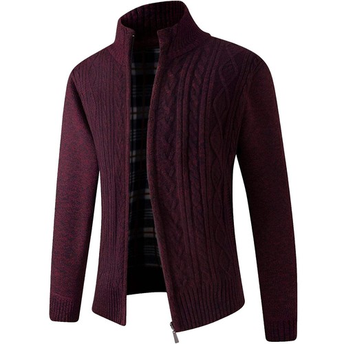 Vintage 80s 90s London Fog Cardigan Sweater Mens L Red 100