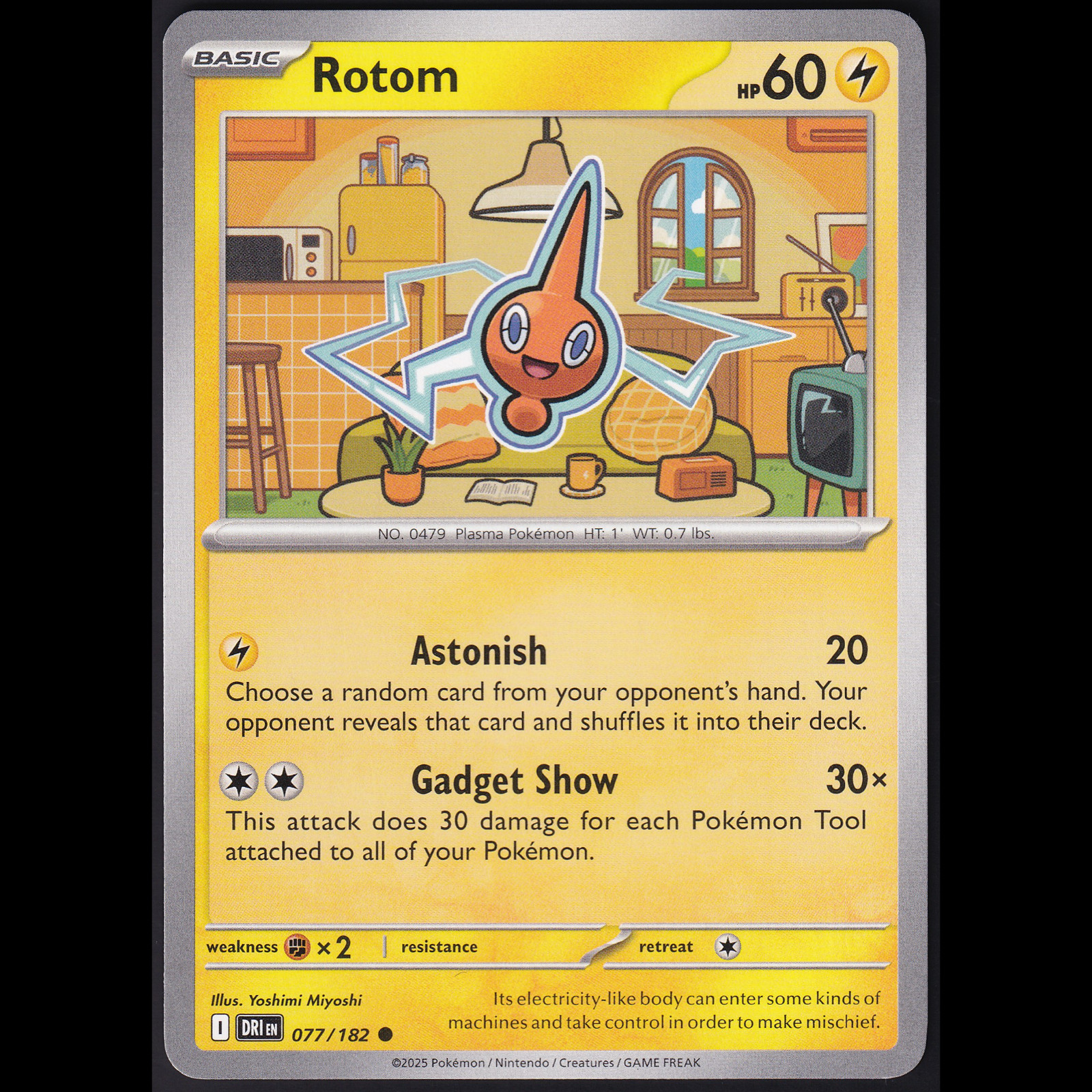 Rotom 077/182 Destined Rivals 2025 Pokemon NM Near Mint