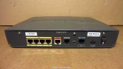Cisco 876-SEC-I-K9 V05 Security Router + 4-port 10/100 switch  - EXCL PSU