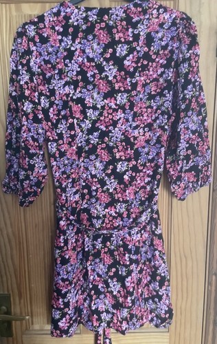 George Ladies Floral Dress with Belt - Size 14 - Picture 2 of 4