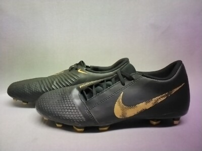 Nike Men's Phantom Venom Club FG Cleats AO0577-077 Black/Gold Size