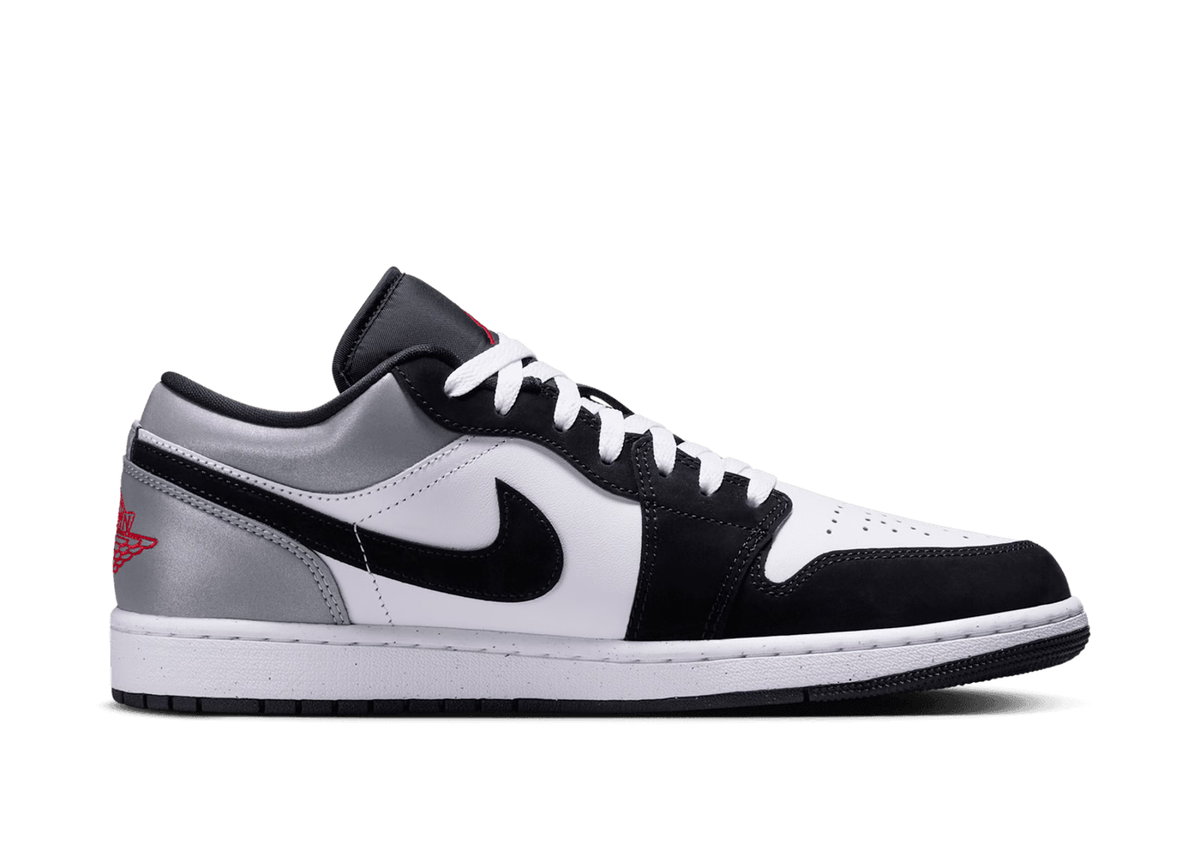 Jordan 1 Low SE White Fire Red Black Matte Silver Grey Men's