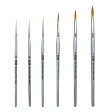 AS-29 Golden Taklon Synthetic Rounds Brush Set 6 pcs