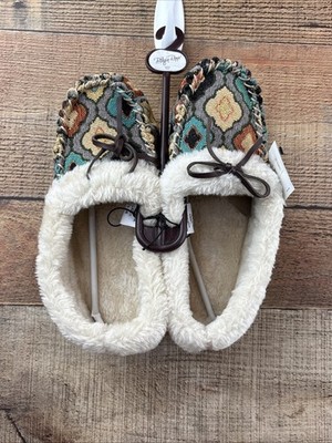 Blazin Roxx moccasin Aztec print slippers Size S 5/6 Women s