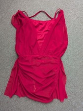 Balera Mesh Overlay Dress Red LC