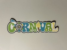 Carnival Fair Scrapbook Title Handmade Paper Pieced Die Cut