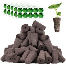100pcs Hydroponic Square Grow Pods & Sponges with Labels for Planting 0.28 per gallon