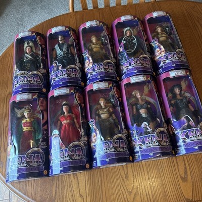 XENA (Warrior Princess) 12 inch Collector Dolls (LOT OF 10)Toy Biz 1998-1999 NEW