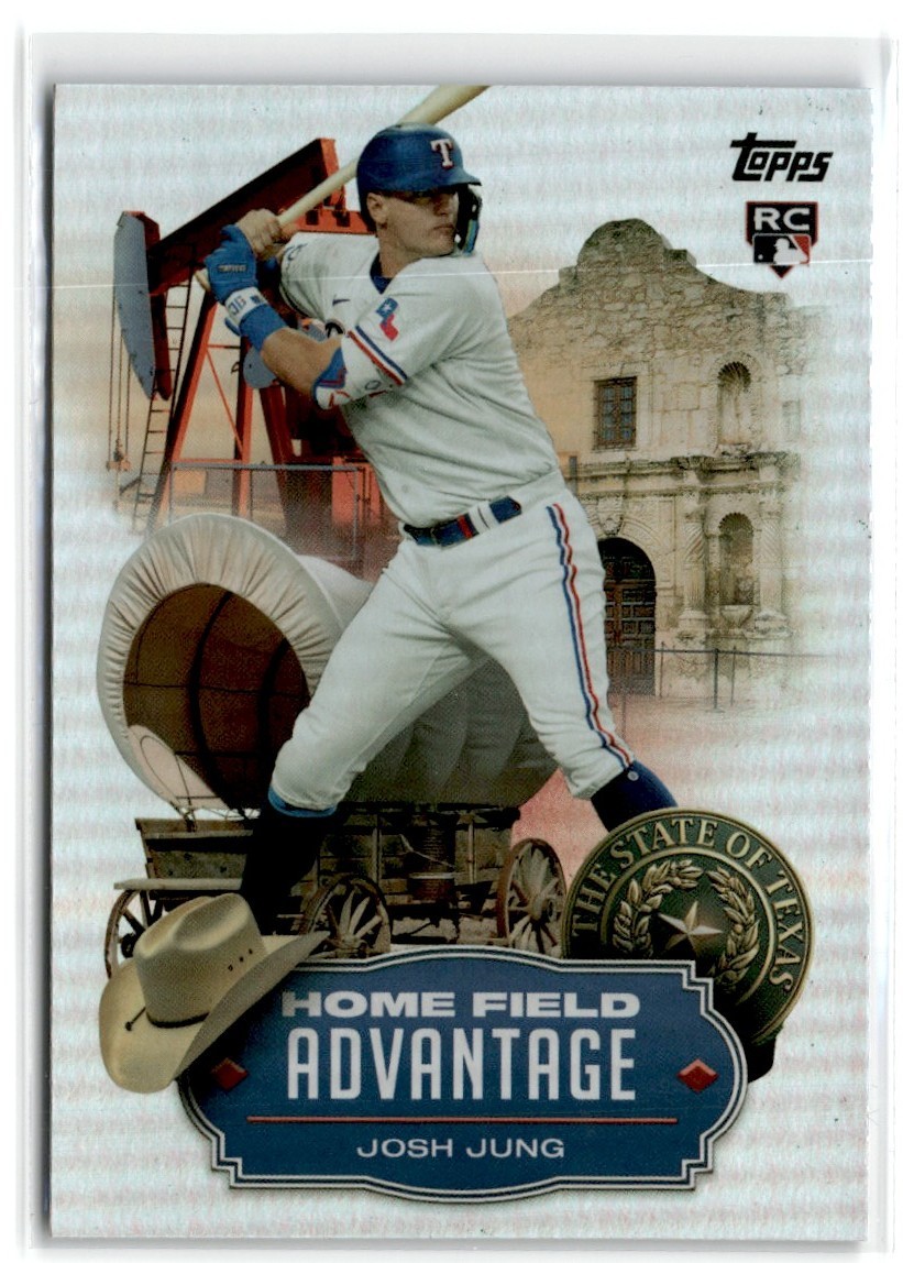 2023 TOPPS HOME FIELD ADVANTAGE JOSH JUNG RC TEXAS RANGERS #HA-16