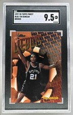 5450550 Tim Duncan 1997 Topps Finest #101 Rookie RC Bronze SGC 9.5