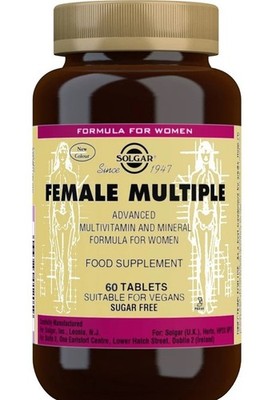 Solgar Female Multiple Multi-Vitamin & Mineral (120) Tablets BBE 01/2028