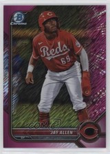 2022 Bowman Chrome Prospects Fuchsia Shimmer Refractor 29/199 Jay Allen 0ok8