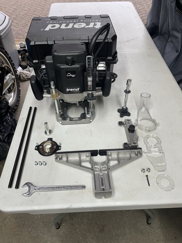 Trend T11 E 240v 2000watt, 1/2” Variable Speed Corded Plunge Router | eBay