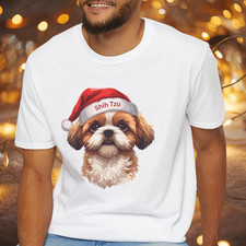 Shih Tzu Dog Portrait Shirt, Shih Tzu Shepherd Dog Lover Gift, Dog Mom Dad Tee