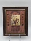 VINTAGE THE AMERICAN INDIAN FRAMED DISPLAY 10 HIGH LUSTER INDIAN HEAD CENT COINS