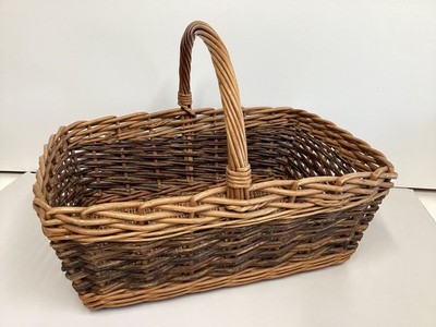  Vintage Retro rechteckig Korb geflochten Einkauf Top Griff Shopper Korb EXCON