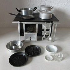 Kinderherd Puppenherd elektrisch "Ebersp&auml;cher" mit Zubeh&ouml;r 50er Jahre Vintage