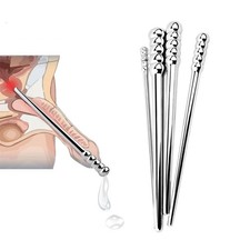 Stainless Steel Long Urethral Sounding Plug Male Penis Plug Rod Urethra Dilator