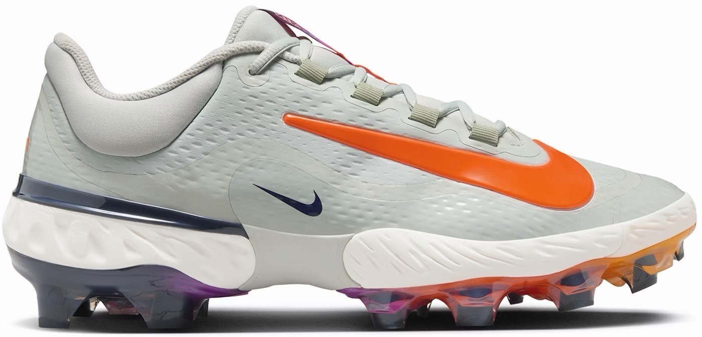 Nike Alpha Huarache Elite 4 MCS Low Light Silver Laser Orange for