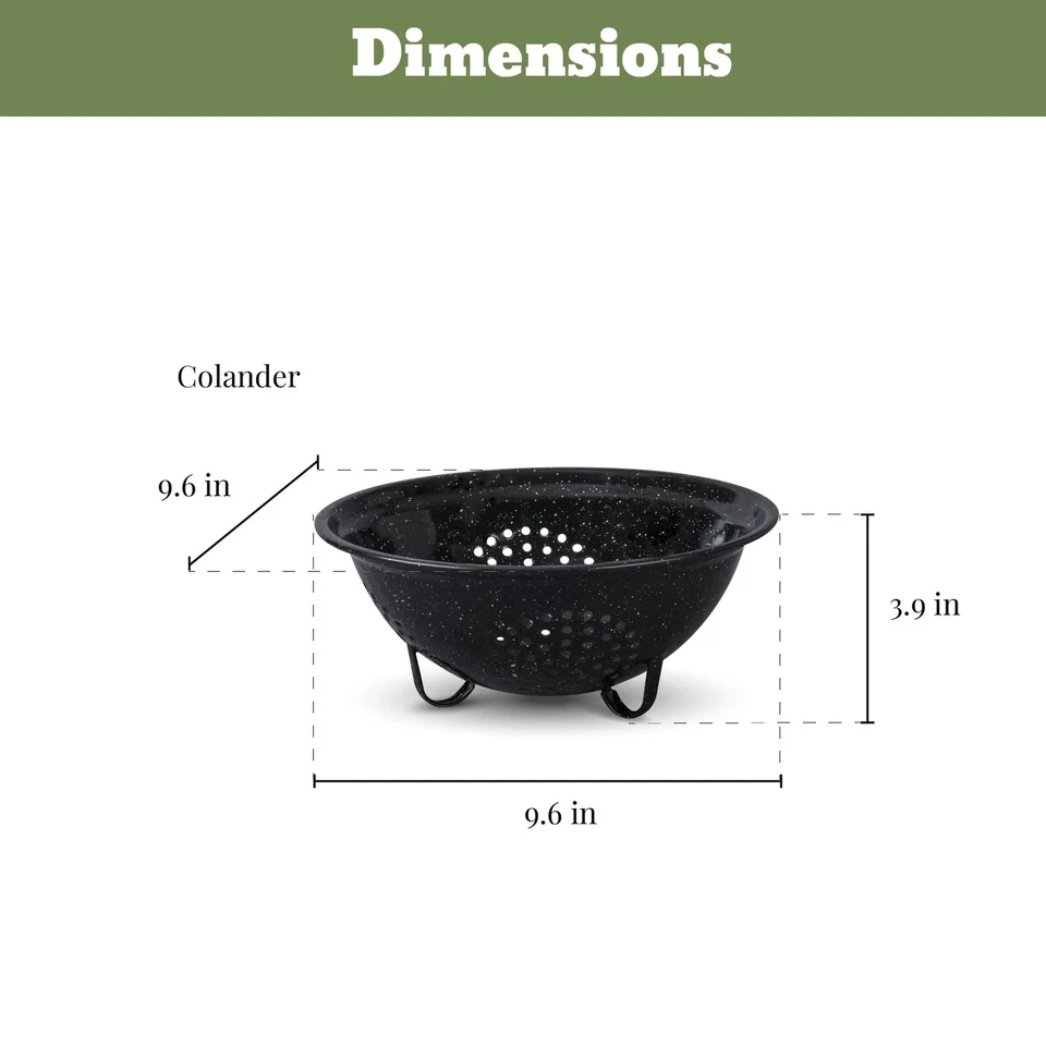 9 Piece Enamelware Water bath Canning Pot with Canning kit, Colander and Rack... - Image 4 of 4