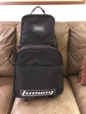 Used Ludwig Student Percussion Kit w/ Drum & Bells in Rolling Case- Good Cond.