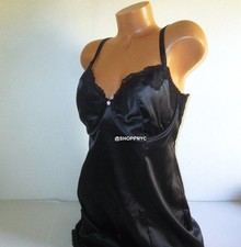 Victoria's Secret Wicked Satin Lace-Trim Slip Dress XXL Push up w/o padding 120