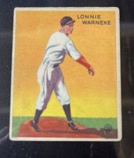 1933 Goudey Set-Break #203 Lon Warneke VG-VGEX Chicago Cubs