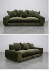 LOAF Wodge Medium Sofa  Clever Velvet  In Wine Bottle  New