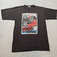 Vintage Bayside T Shirt Mens Medium Boston Red Sox Dropkick Murphys MLB Baseball