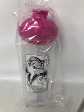 Anime Character Shaker Bottle Pink Lid Sealed