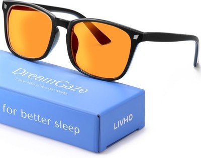 livho Gaming Blue Light Blocking Glasses for Better Sleep, Premium Night Driving