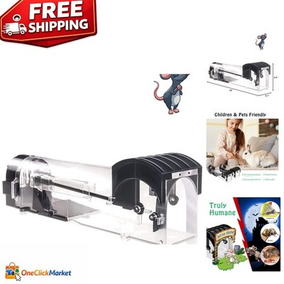 12-Inch Enlarged Humane Mouse Trap - Effortless Setup & Cleanup, Reusable