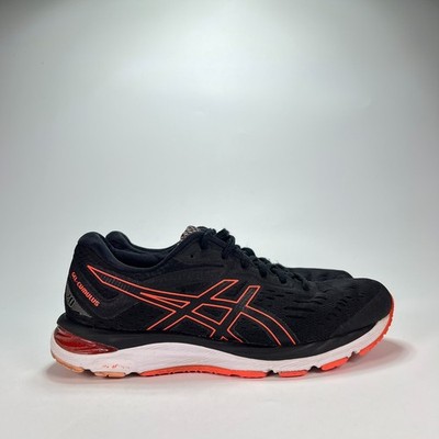 Asics Gel Cumulus 20 Black Flash Coral Running Shoes 1012A008 Women's Size 9