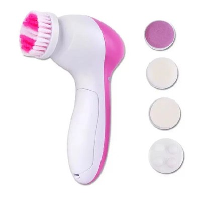 5 In 1 Electric Facial Cleansing Brush Face Cleanser Massager Exfoliating Tool