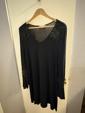 Pink Republic Black Lace-Accent Dress - Size Medium