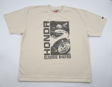 Vintage 1996 Honda Classic Racers Motorcycles Auto Promo T-Shirt 2XL