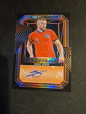 Eric Dier Auto numbered /99 England Panini Obsidian Signature Autograph