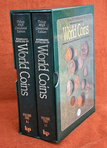 DELUXE ANA CENTENNIAL EDITION STANDARD CATALOG OF WORLD COINS - 2 Vol. Cased Set