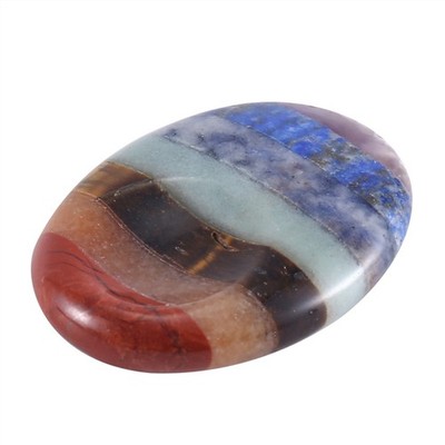 7 Chakra-Daumenhandschmeichler für Angstzustände, Stressabbau, Meditation, 9050