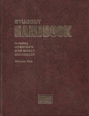Student Handbook Including Webster's New World Dictionary Volume Two