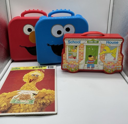 Sesame Street On the Go Cookie Monster Elmo Alphabet Number Learn Case  COMPLETE