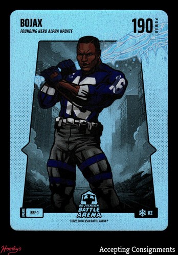 2025 Bo Jackson Battle Arena Founding Hero Alpha Update Blue Battlefoil BoJax SP