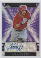 2019 Leaf Metal Draft Purple Wave 14/15 Will Wilson #BA-WW1 Auto 03j5