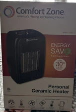 Comfort Zone CZ442E Personal Ceramic Energy save Heater, 1500W, Adjustable Therm