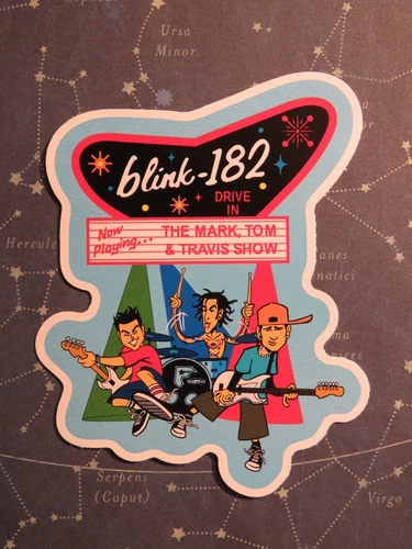 5" Music STICKER, BLINK 182: California Punk Rock Band "Mark, Tom & Travis Show"