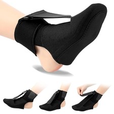 Plantar Fasciitis Night Splint, Supportive Foot Brace with Arch Cushion Size S