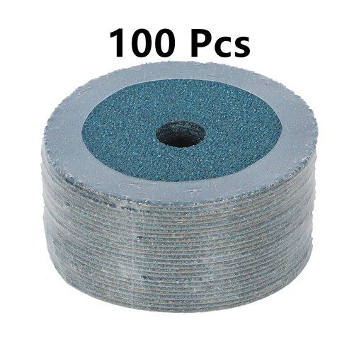 100 Pack 36 Grit 4.5Inch x7/8Inch Zirconia Resin Fiber Sanding & Grinding Discs - Picture 3 of 18